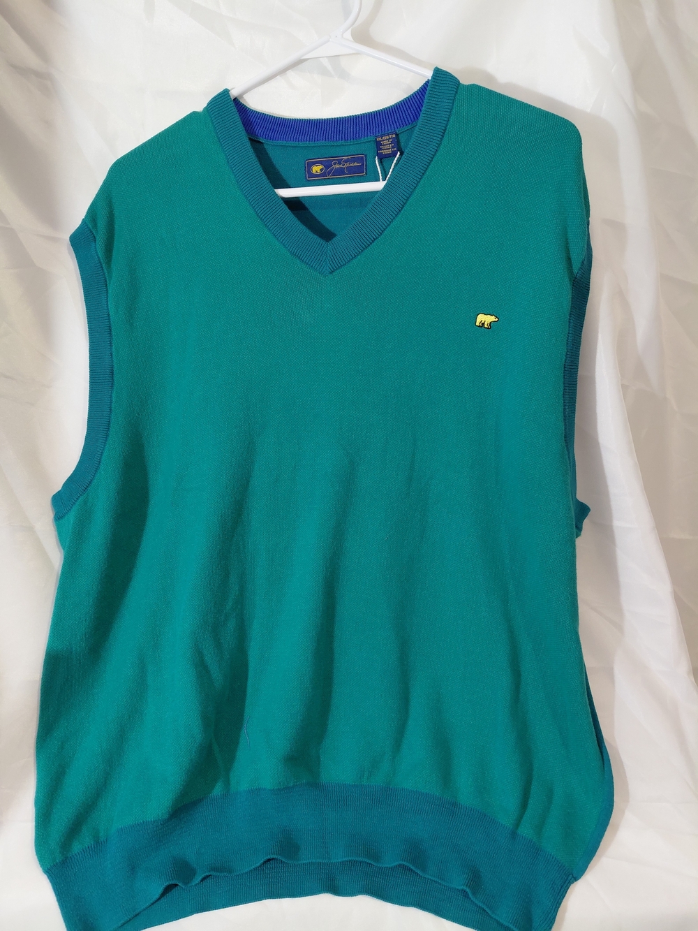 Men's Teal V-Neck Sweater Vest